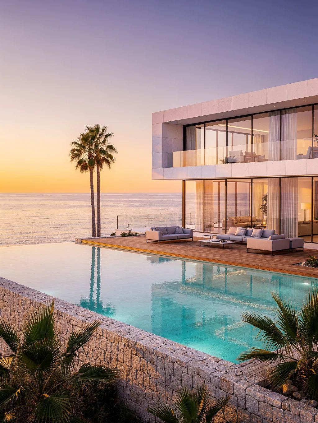 Luxury modern villa in Costa Blanca with sunset views