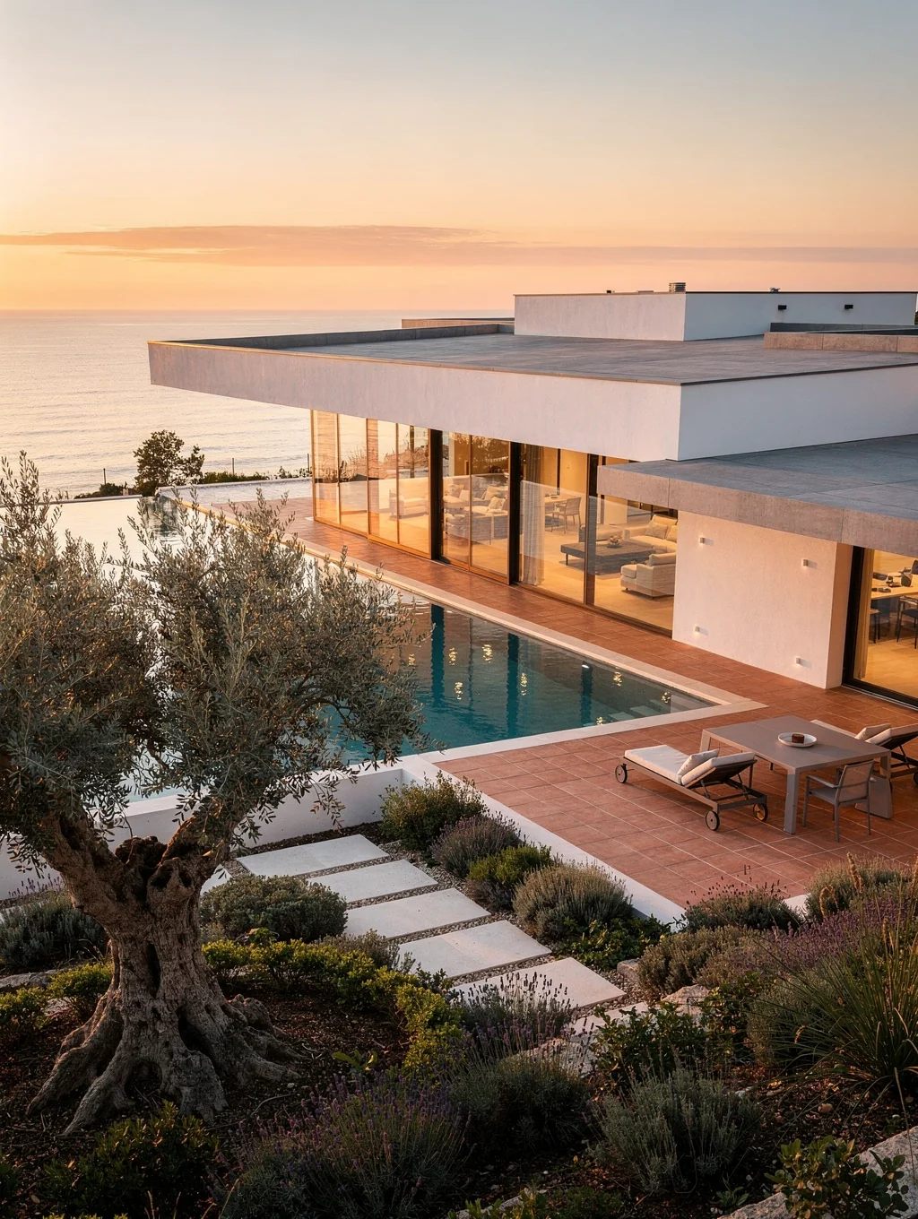Modern luxury villa with sunset views in Costa Blanca
