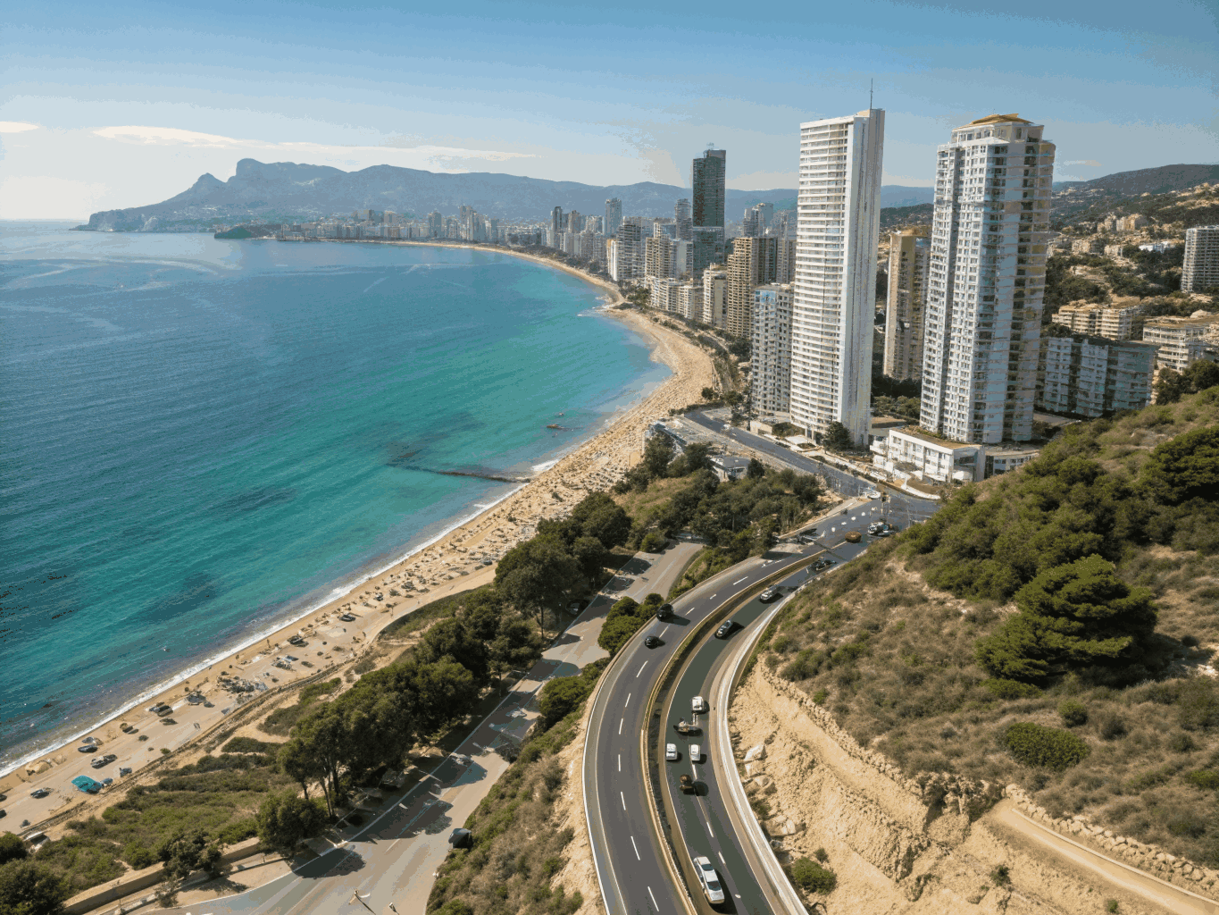 Modern apartment complex in Benidorm